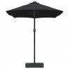 Parasolka ogrodowa Czarny 385 x 209 x 244 cm Poliester i Stal