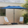 Parasolka ogrodowa Niebieski azur 385 x 209 x 244 cm