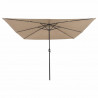 Parasolka ogrodowa Ze LED Lights Ciemnoszary 295 x 295 x 245 cm