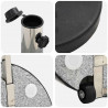 Podstawa do parasola Czarny Ø 45 x 37.5 cm Granit