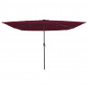 Parasolka ogrodowa Bordeaux Czerwony 295 x 295 x 245 cm