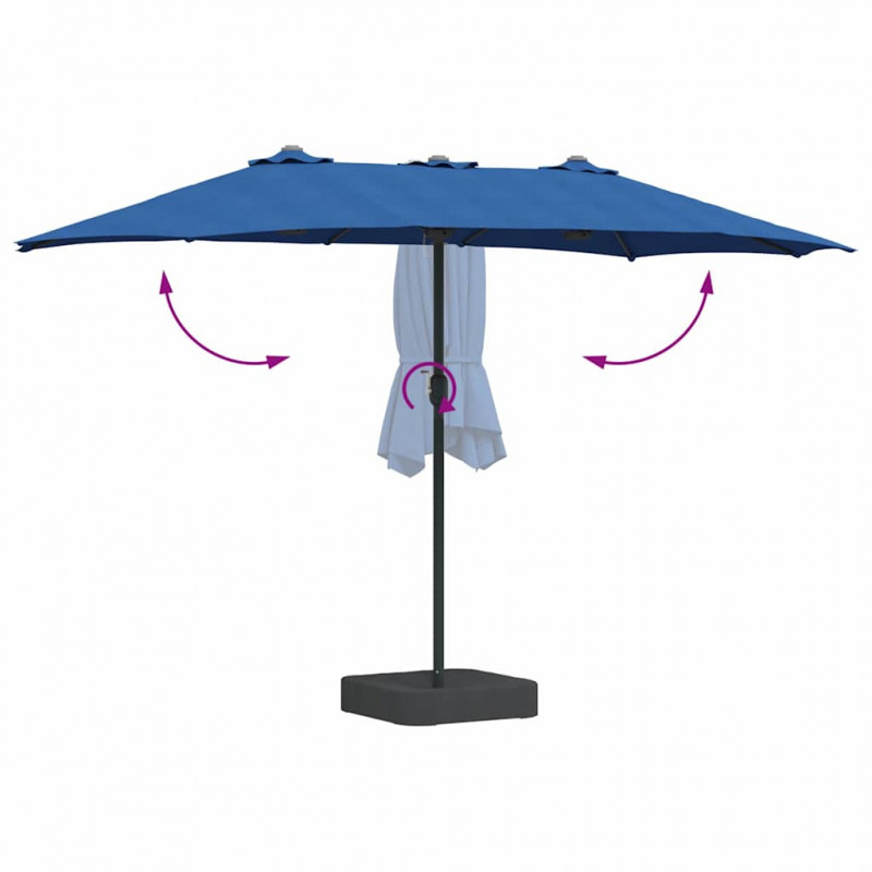 Parasolka ogrodowa Niebieski azur 385 x 209 x 244 cm