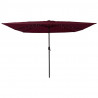Parasolka ogrodowa Bordeaux Czerwony 295 x 295 x 245 cm