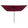 Parasolka ogrodowa Bordeaux Czerwony 295 x 295 x 245 cm