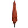 Parasolka ogrodowa terakota 295 x 295 x 245 cm Poliester i Stal
