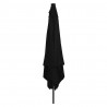 Parasolka ogrodowa Czarny 295 x 295 x 245 cm Poliester i Stal