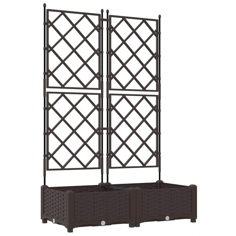 Doniczka ogrodowa 2 pcs Brązowy 80 x 40 x 125,5 cm