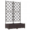 Doniczka ogrodowa 2 pcs Brązowy 80 x 40 x 125,5 cm