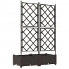 Doniczka ogrodowa 2 pcs Brązowy 80 x 40 x 125,5 cm