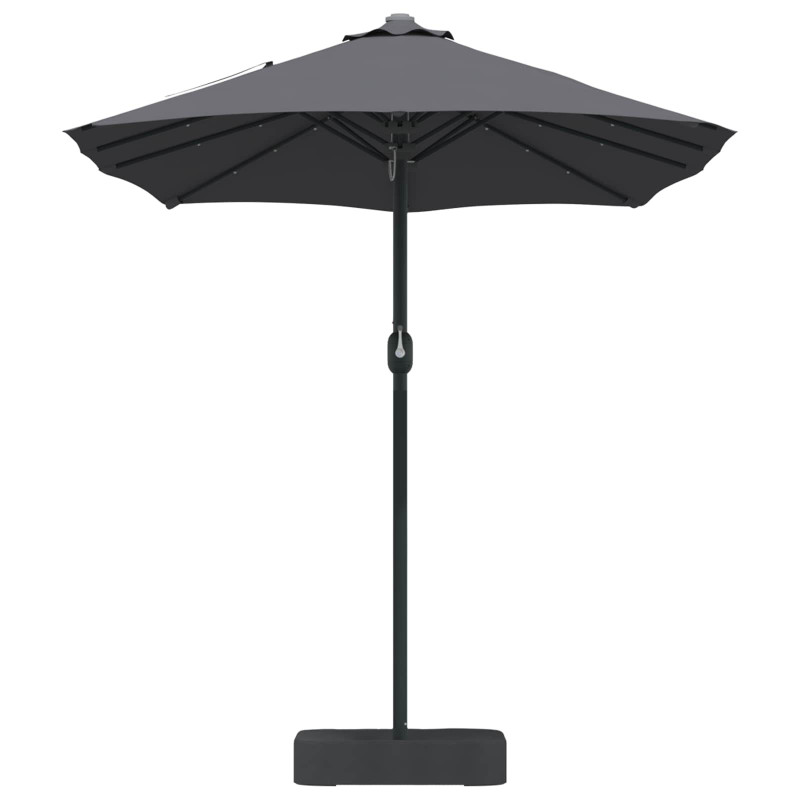 Parasolka ogrodowa Antracyt 385 x 209 x 244 cm Poliester