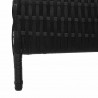 Przesłona pokoju Czarny 146 x 180 cm polirattan