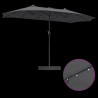 Parasolka ogrodowa Antracyt 385 x 209 x 244 cm Poliester