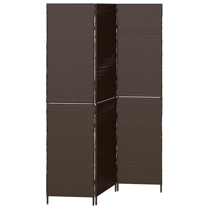 Przesłona pokoju Brązowy 146 x 180 cm polirattan