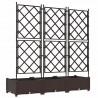 Doniczka ogrodowa 3 pcs Brązowy 120 x 40 x 125,5 cm