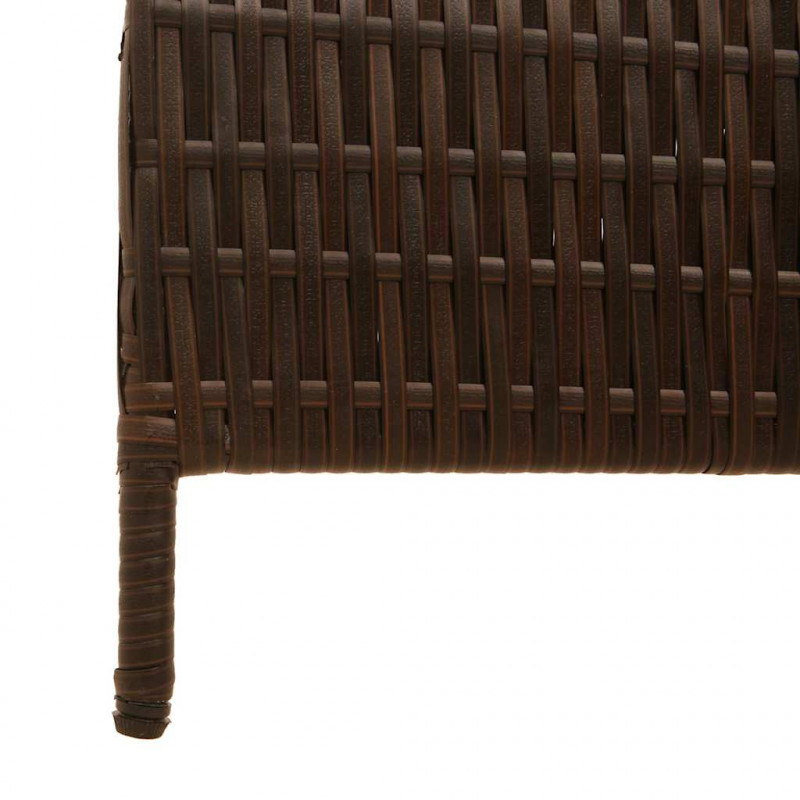 Przesłona pokoju Brązowy 146 x 180 cm polirattan