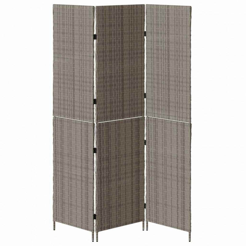 Przesłona pokoju Szary 146 x 180 cm polirattan