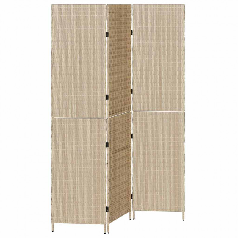 Przesłona pokoju Beżowy 147 x 180 cm polirattan