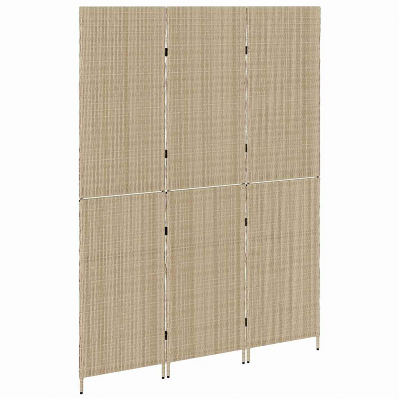 Przesłona pokoju Beżowy 147 x 180 cm polirattan