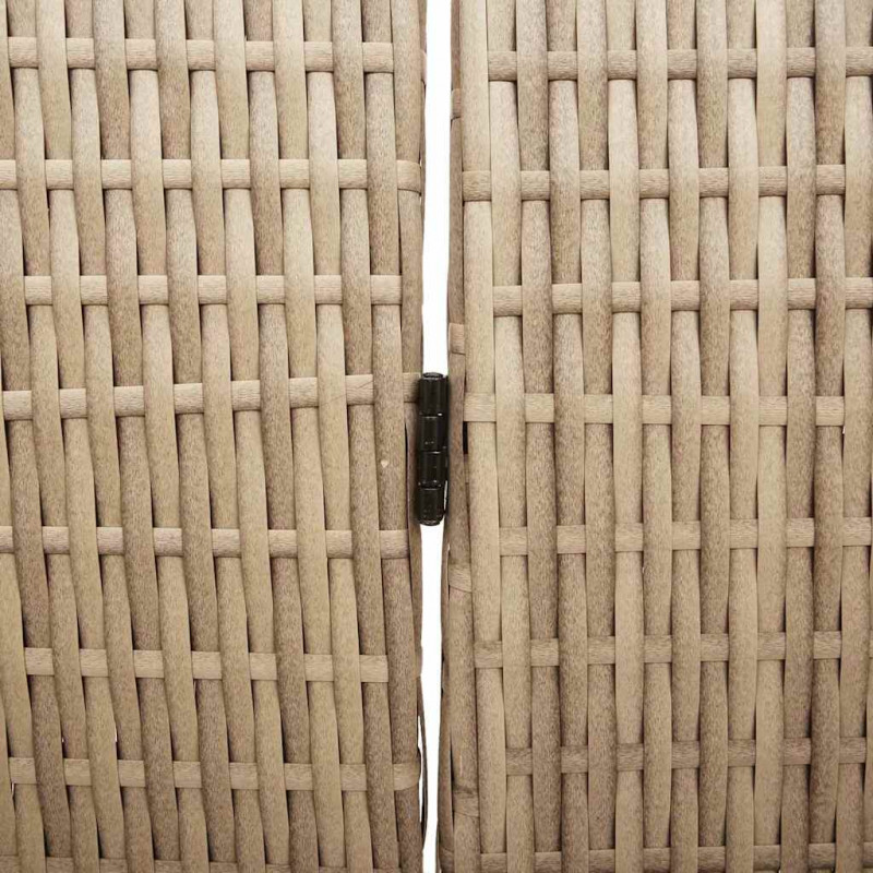 Przesłona pokoju Beżowy 147 x 180 cm polirattan