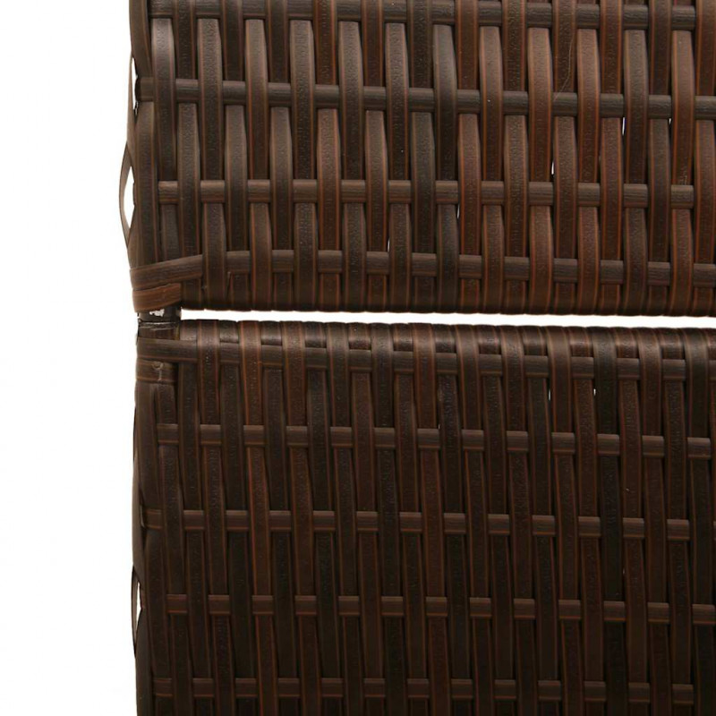 Przesłona pokoju Brązowy 195 x 180 cm polirattan