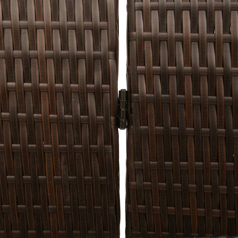Przesłona pokoju Brązowy 195 x 180 cm polirattan
