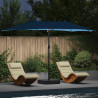 Parasolka ogrodowa Niebieski azur 385 x 209 x 244 cm Poliester