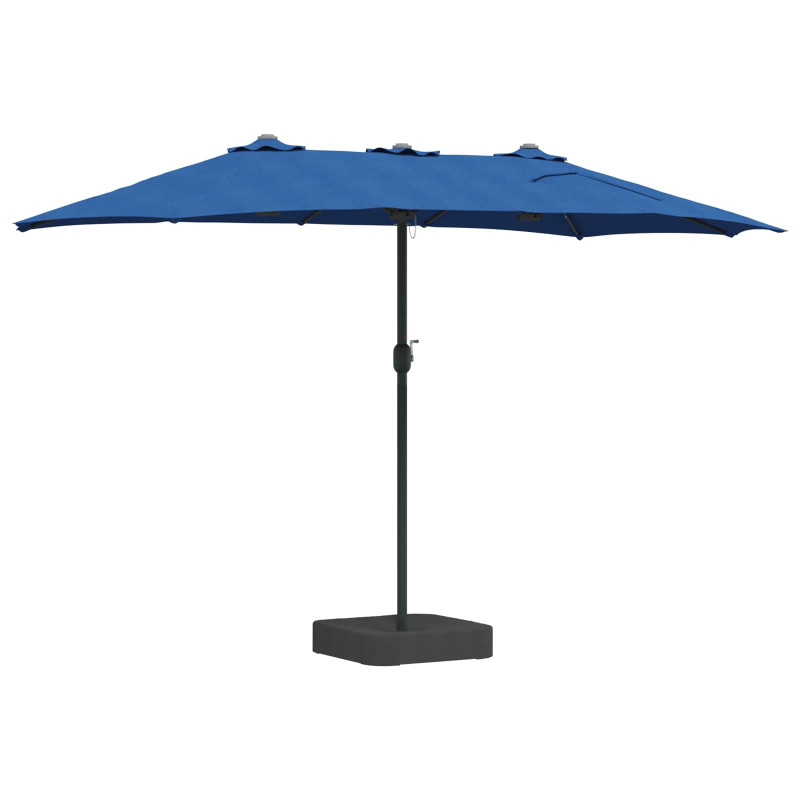 Parasolka ogrodowa Niebieski azur 385 x 209 x 244 cm Poliester