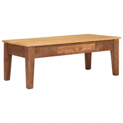 Stolik kawowy Brązowy 110 x 55 x 40 cm Drewno z mango