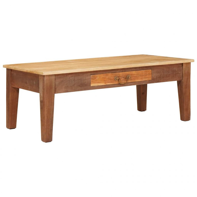 Stolik kawowy Brązowy 110 x 55 x 40 cm Drewno z mango