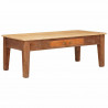Stolik kawowy Brązowy 110 x 55 x 40 cm Drewno z mango