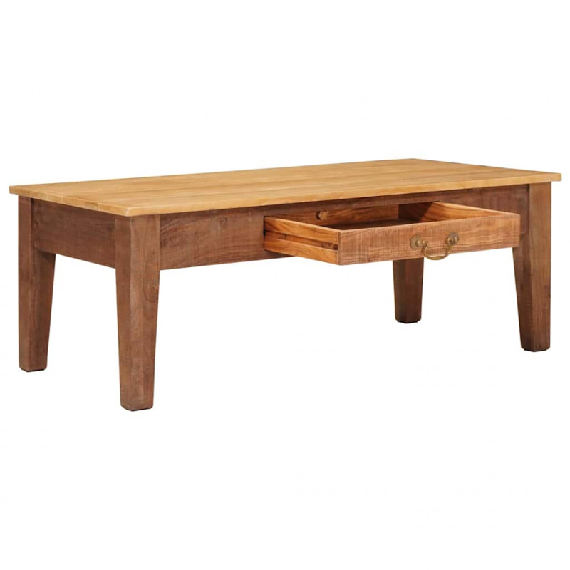Stolik kawowy Brązowy 110 x 55 x 40 cm Drewno z mango