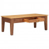 Stolik kawowy Brązowy 110 x 55 x 40 cm Drewno z mango