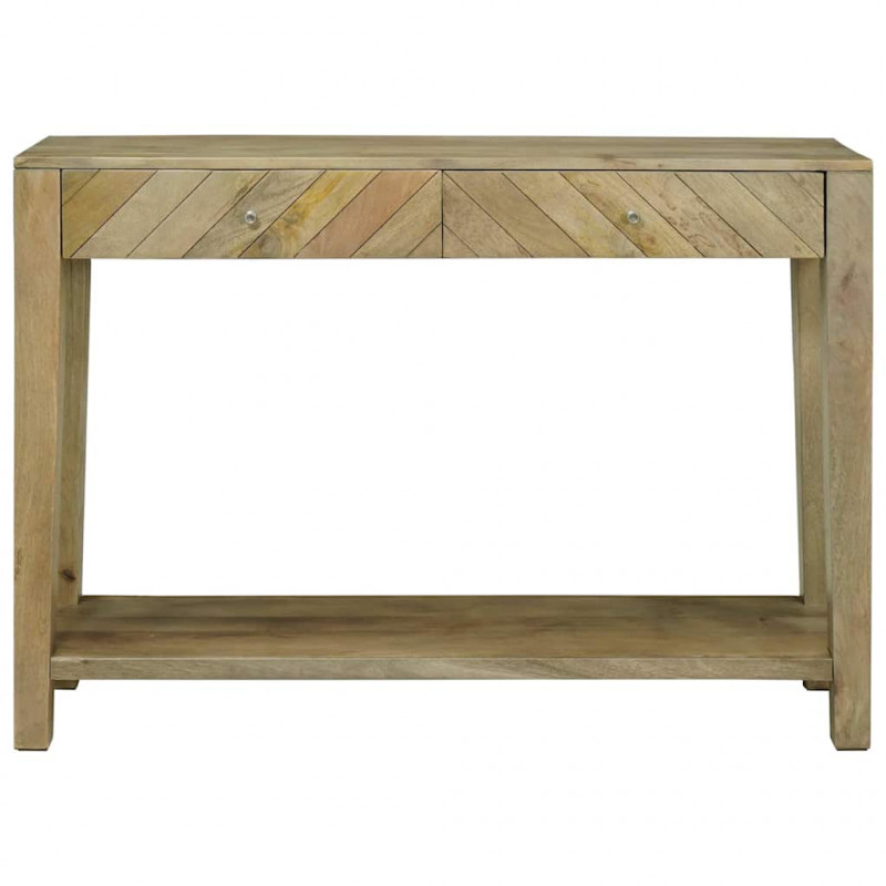 Konsola Naturalna szarość 110 x 30 x 80 cm Drewno z mango