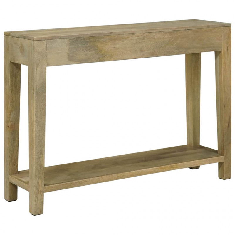 Konsola Naturalna szarość 110 x 30 x 80 cm Drewno z mango