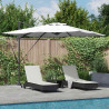 Parasol plażowy Ze LED Lights piaskowy 286 x 284 x 270 cm