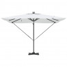 Parasol plażowy Ze LED Lights piaskowy 286 x 284 x 270 cm