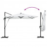 Parasol plażowy Ze LED Lights piaskowy 286 x 284 x 270 cm
