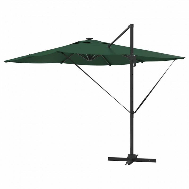 Parasol plażowy Ze LED Lights Zielony 286 x 284 x 270 cm