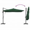 Parasol plażowy Ze LED Lights Zielony 286 x 284 x 270 cm