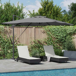 Parasol plażowy Ze LED Lights Antracyt 286 x 284 x 270 cm