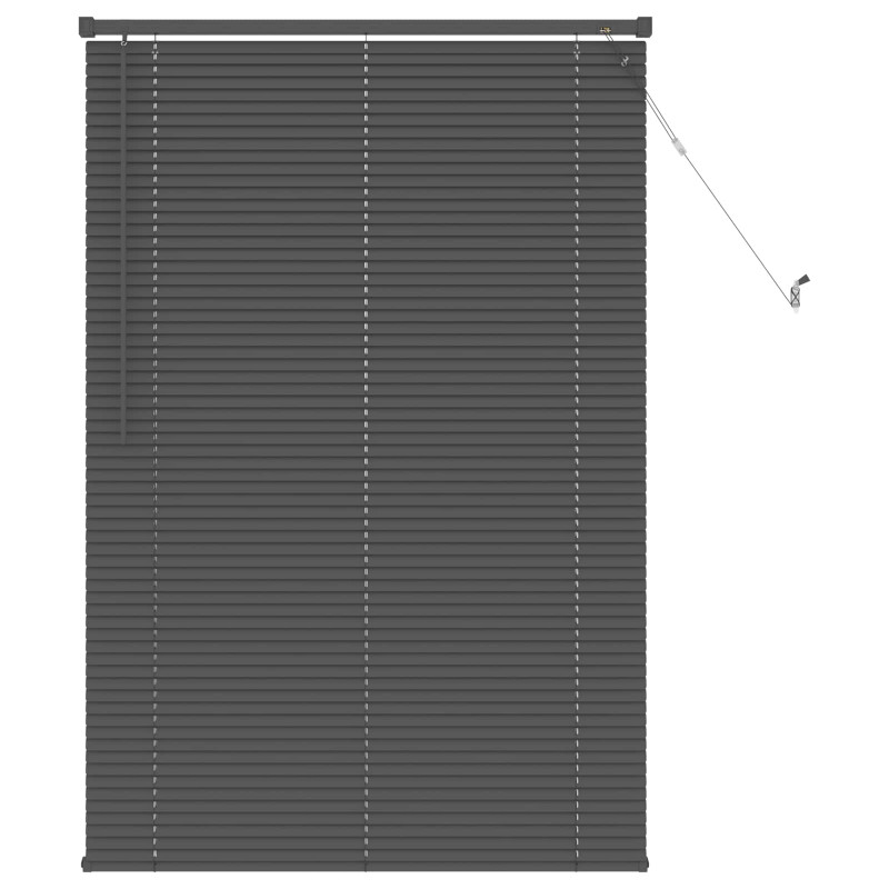 Żaluzja wenecka Z regulacją Srebrnoszary 150 x 80 cm PVC