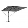 Parasol plażowy Ze LED Lights Antracyt 286 x 284 x 270 cm