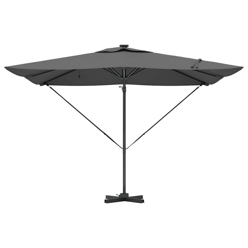 Parasol plażowy Ze LED Lights Antracyt 286 x 284 x 270 cm
