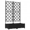 Doniczka ogrodowa 2 pcs Czarny 80 x 40 x 125,5 cm