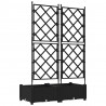Doniczka ogrodowa 2 pcs Czarny 80 x 40 x 125,5 cm