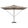 Parasol plażowy Ze LED Lights Ciemnoszary 286 x 284 x 270 cm