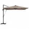 Parasol plażowy Ze LED Lights Ciemnoszary 286 x 284 x 270 cm
