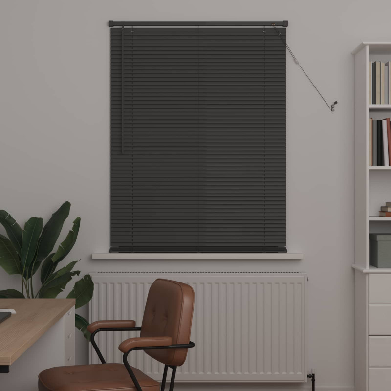 Żaluzja wenecka Z regulacją Srebrnoszary 150 x 100 cm PVC