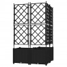 Doniczka ogrodowa 3 pcs Czarny 80 x 80 x 143 cm