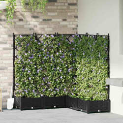 Doniczka ogrodowa 5 pcs Czarny 120 x 120 x 125,5 cm